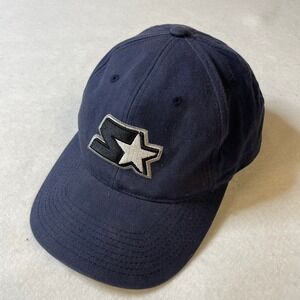 Starter Navy Blue Baseball Cap Dad Hat Adjustable Adult‎ Cotton Blend Strapback